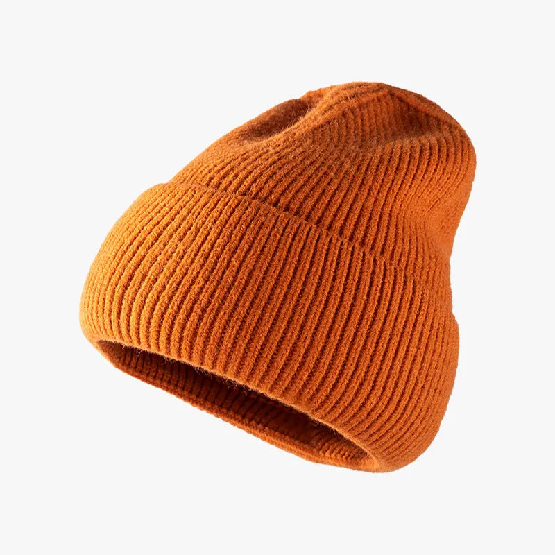 Thermal Solid Knit Hat – view 2 | Lola Mariee