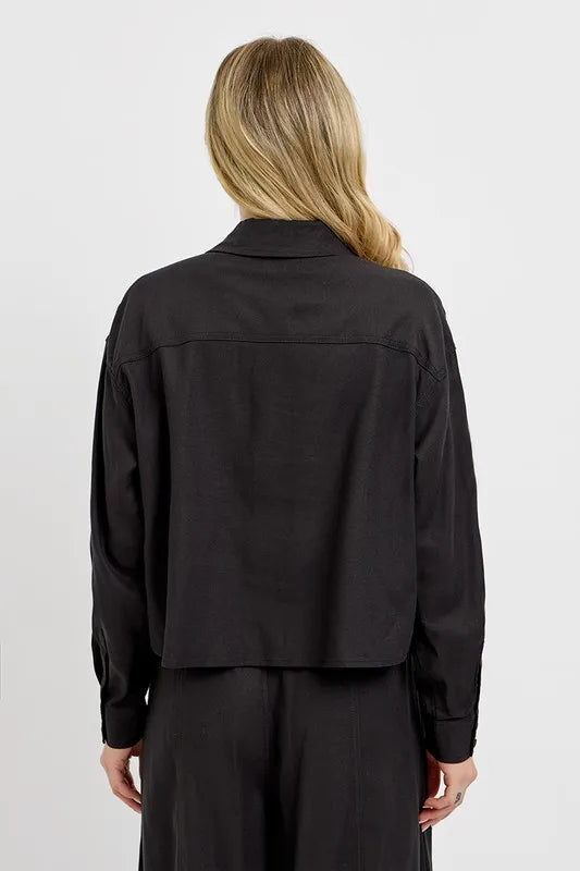 RISEN Button Down Long Sleeve Shirt - LOLA MARIEE | Lola Mariee