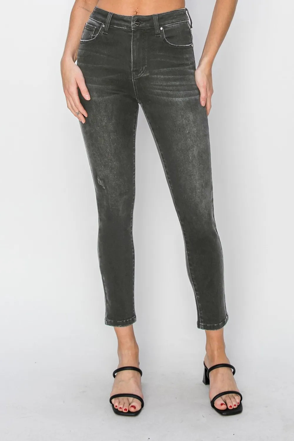 RISEN Full Size High Rise Ankle Skinny Jeans - LOLA MARIEE | Lola Mariee