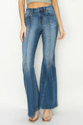 RISEN Full Size High Rise Front Seam Detailed Flare Jeans - women's bottoms at Lola Mariee boutique