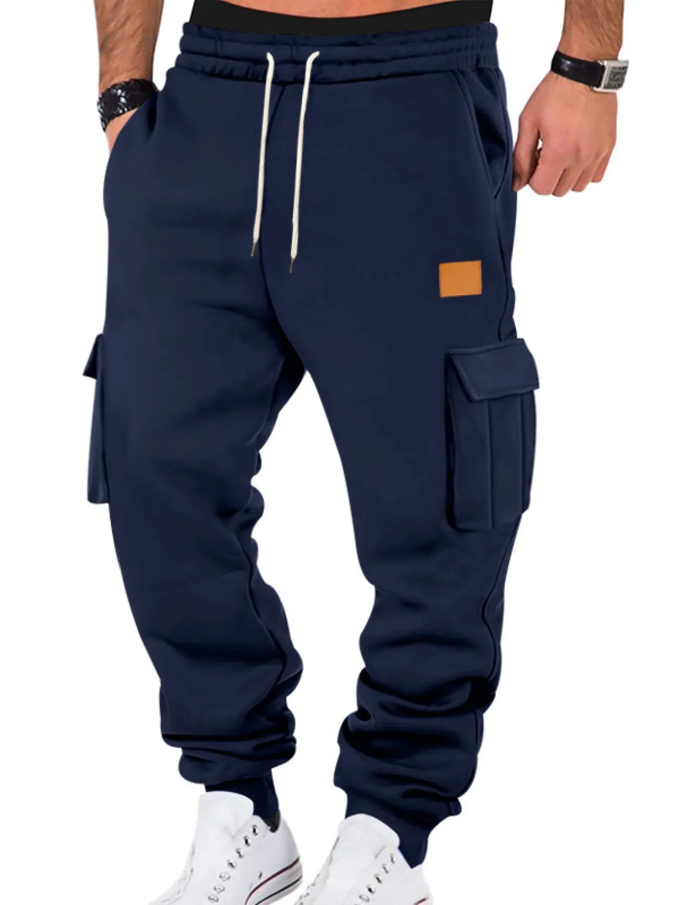 Men's Full Size Drawstring Cargo Jogger Pants Plus Size – view 5 | Lola Mariee