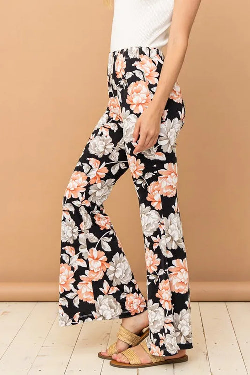 And The Why Wrinkle-Free Stretch Bell Bottom Flare Pants – view 2 | Lola Mariee