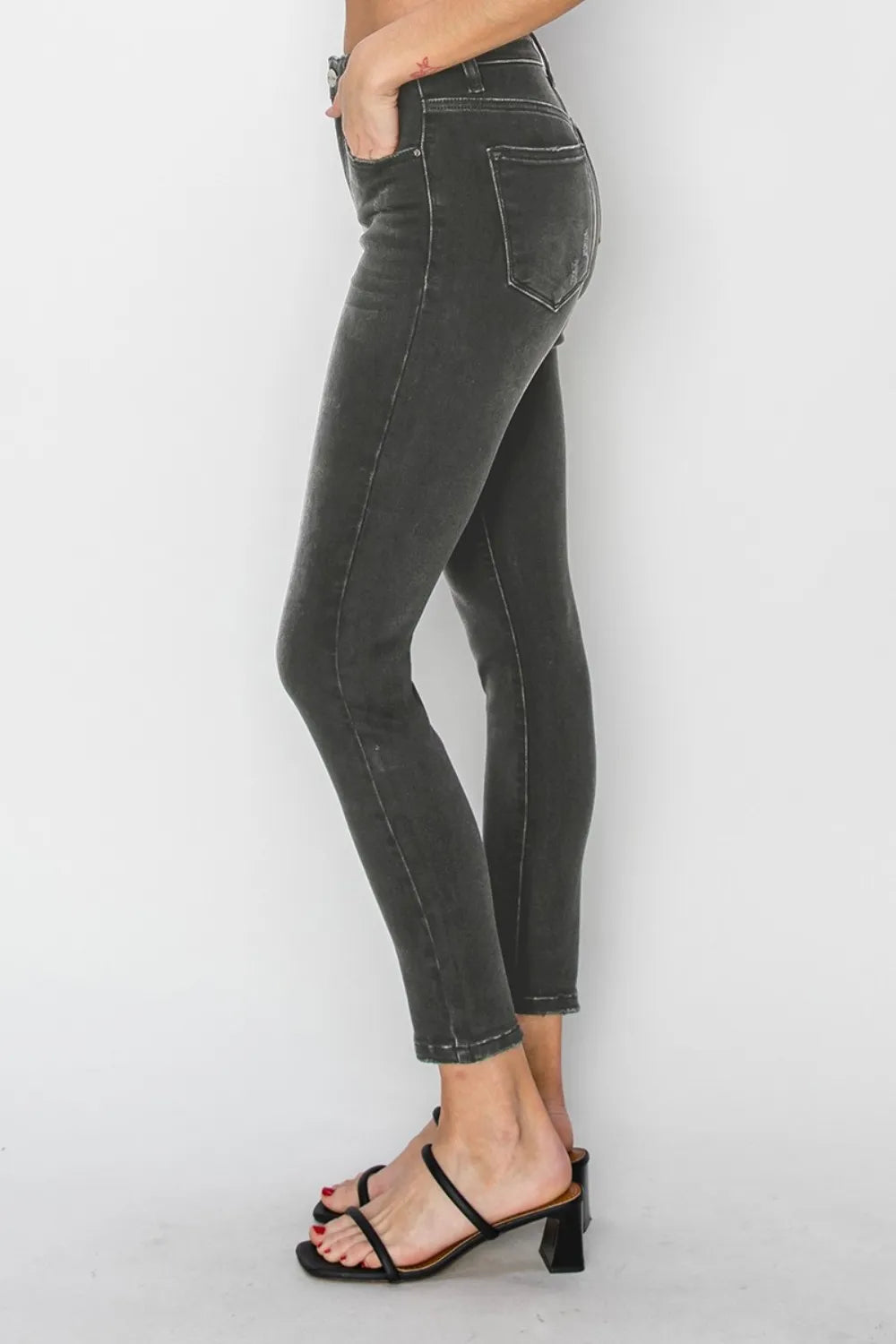 RISEN Full Size High Rise Ankle Skinny Jeans - LOLA MARIEE | Lola Mariee