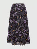 Floral Print Flowy Midi Skirt - Trendsi | Lola Mariee