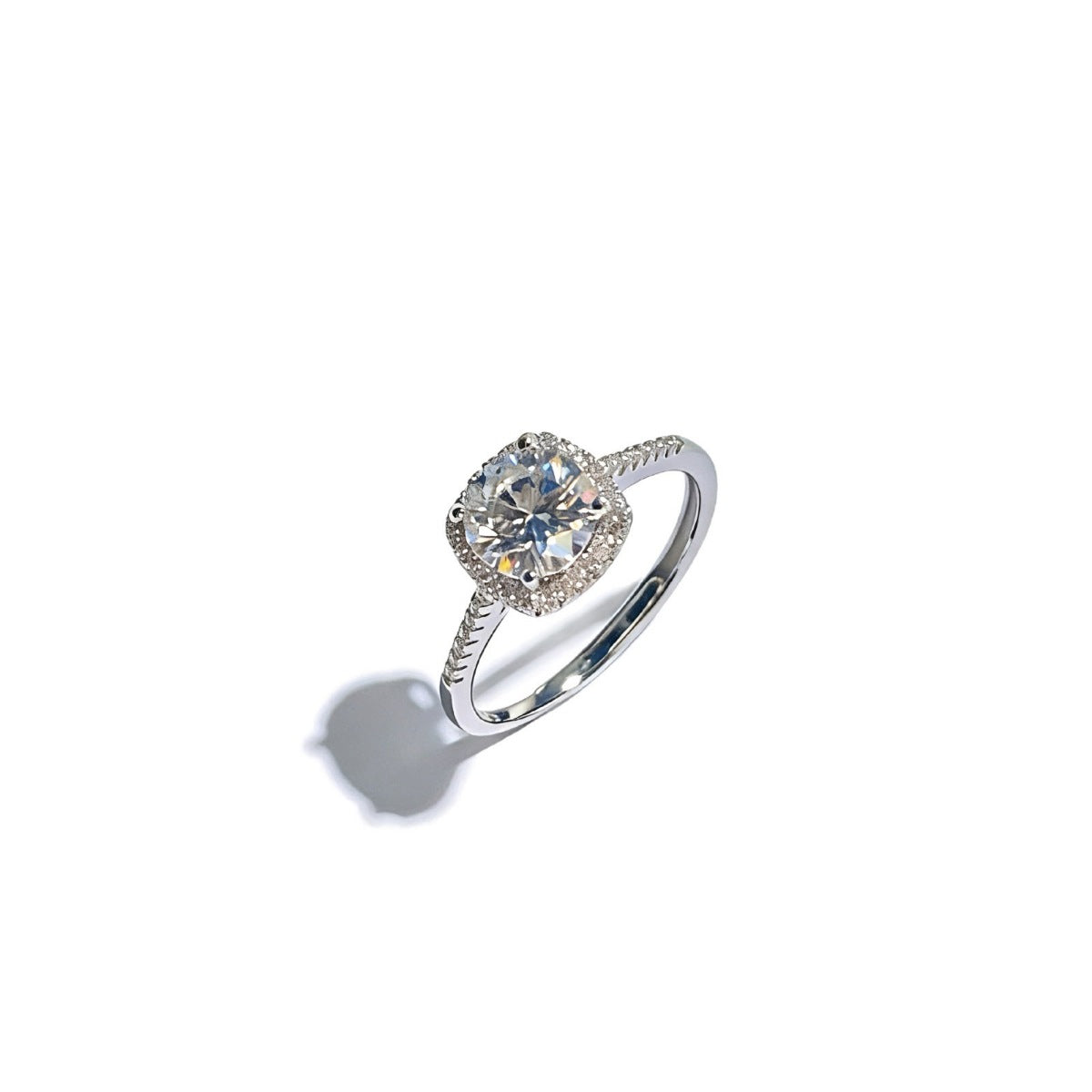 1 Carat Moissanite 925 Sterling Silver Ring – view 4 | Lola Mariee