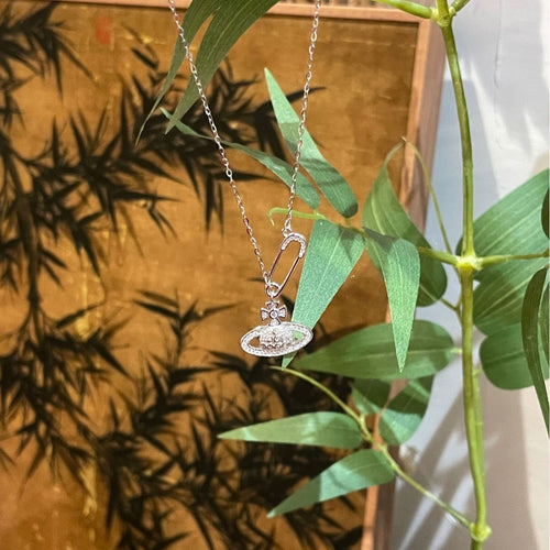 925 Sterling Silver Zircon Pendant Necklace – view 2 | Lola Mariee
