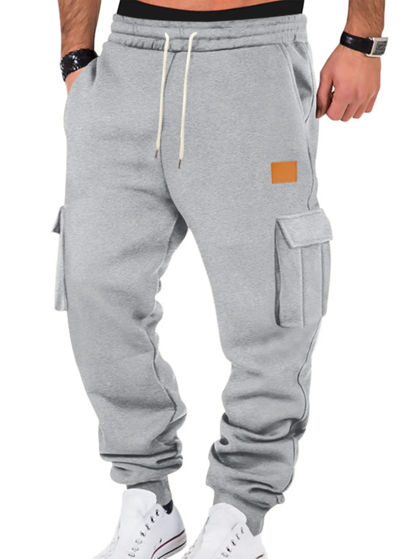 Men's Full Size Drawstring Cargo Jogger Pants Plus Size – view 8 | Lola Mariee