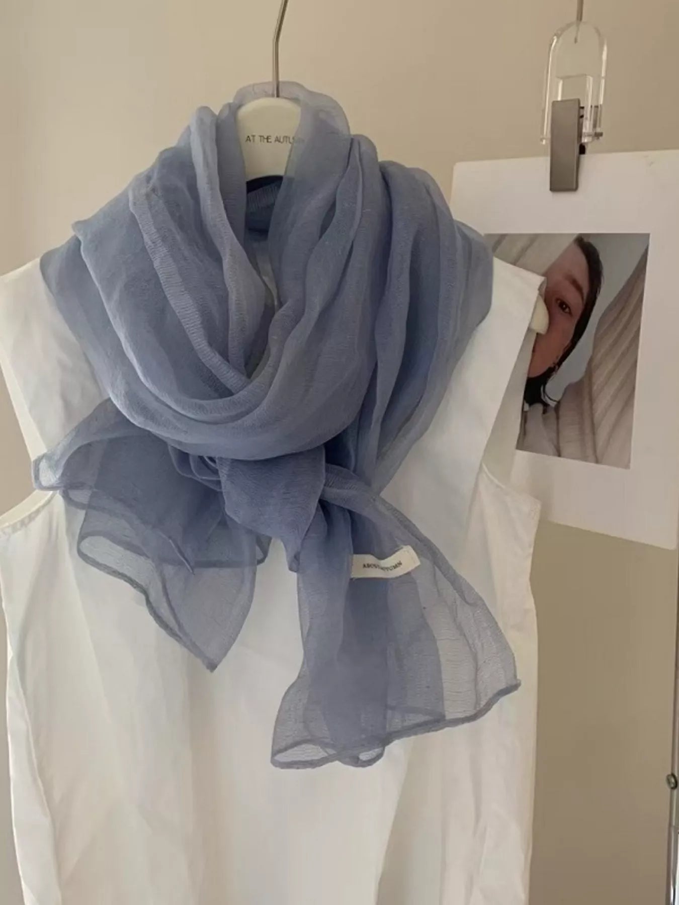 Lightweight Sheer Scarf – view 5 | Lola Mariee