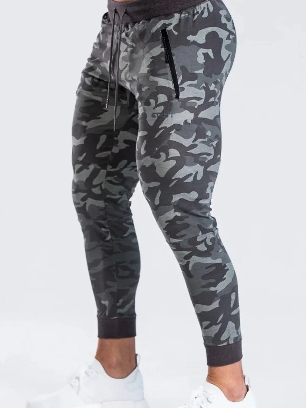 Menâ€™s Camouflage Drawstring Active Pants | Casual Athletic Joggers – view 3 | Lola Mariee