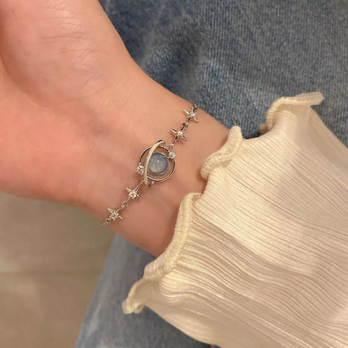 925 Sterling Silver Planet Bracelet | Lola Mariee