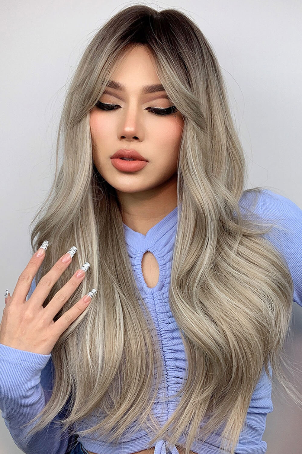 Full Machine Long Wave Wigs 26'' - Trendsi | Lola Mariee