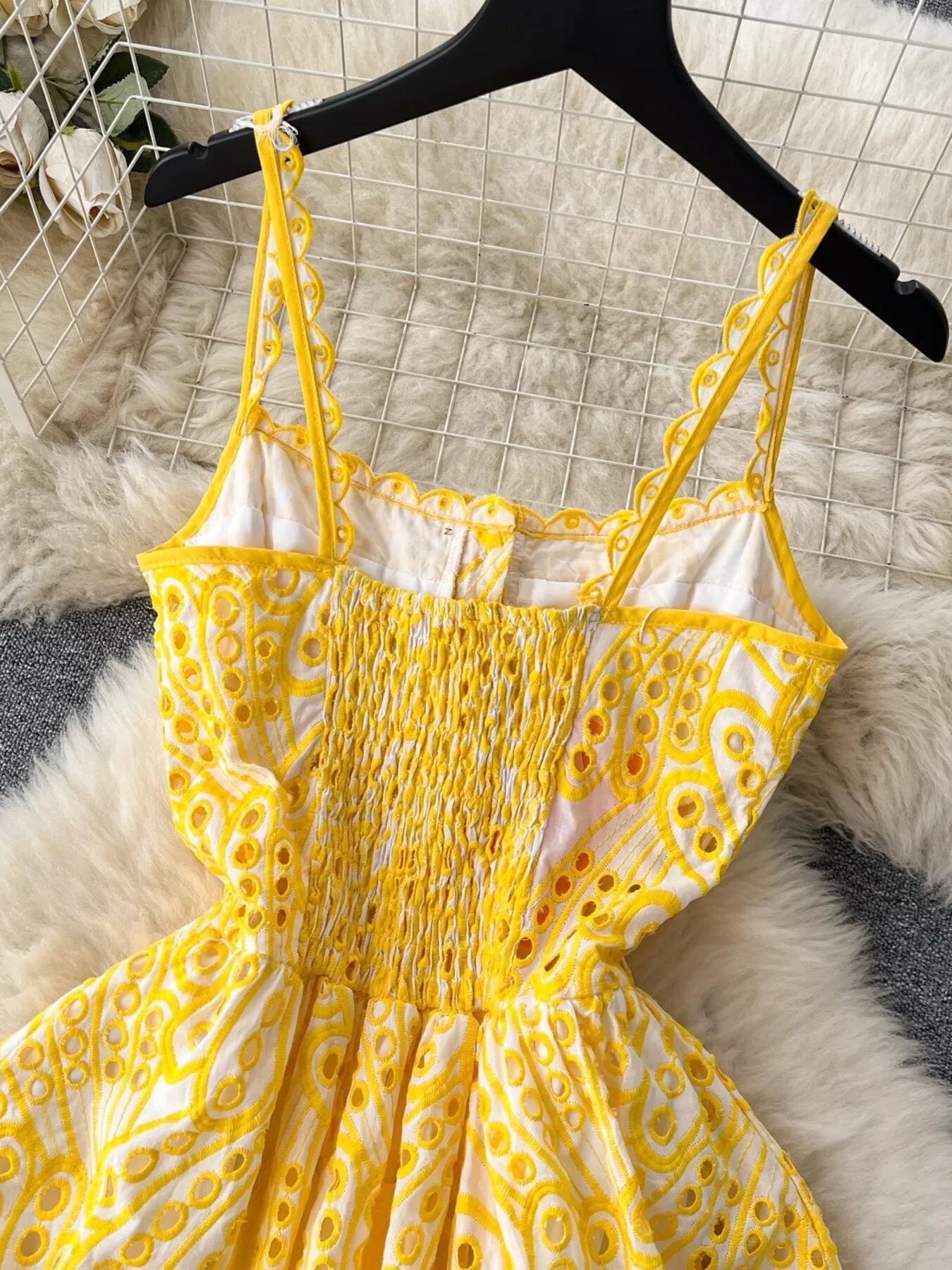 Eyelet Embroidered Tiered Cami Dress - Trendsi | Lola Mariee