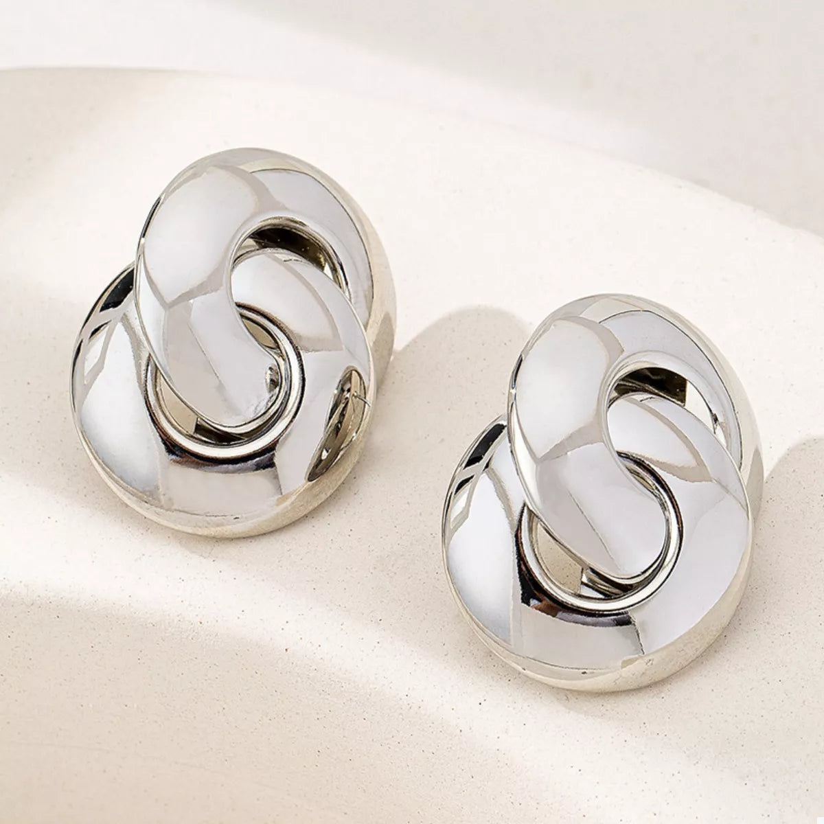 Chunky Knot Stud Earrings – view 4 | Lola Mariee