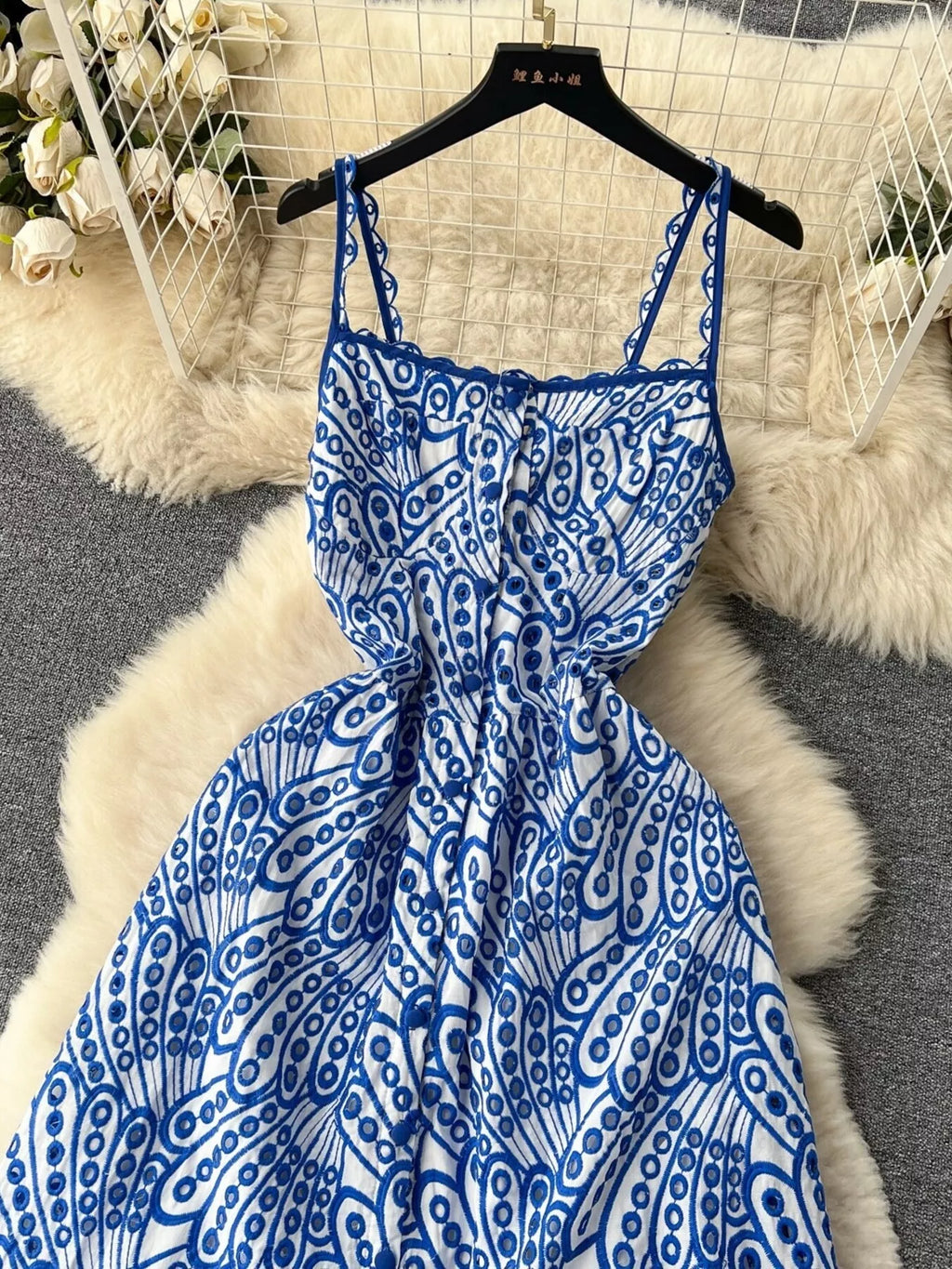 Eyelet Embroidered Tiered Cami Dress - Trendsi | Lola Mariee