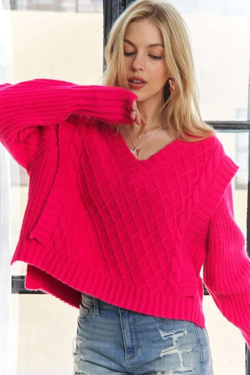ADORA Ruffle Detail Adorable Sweater | Lola Mariee