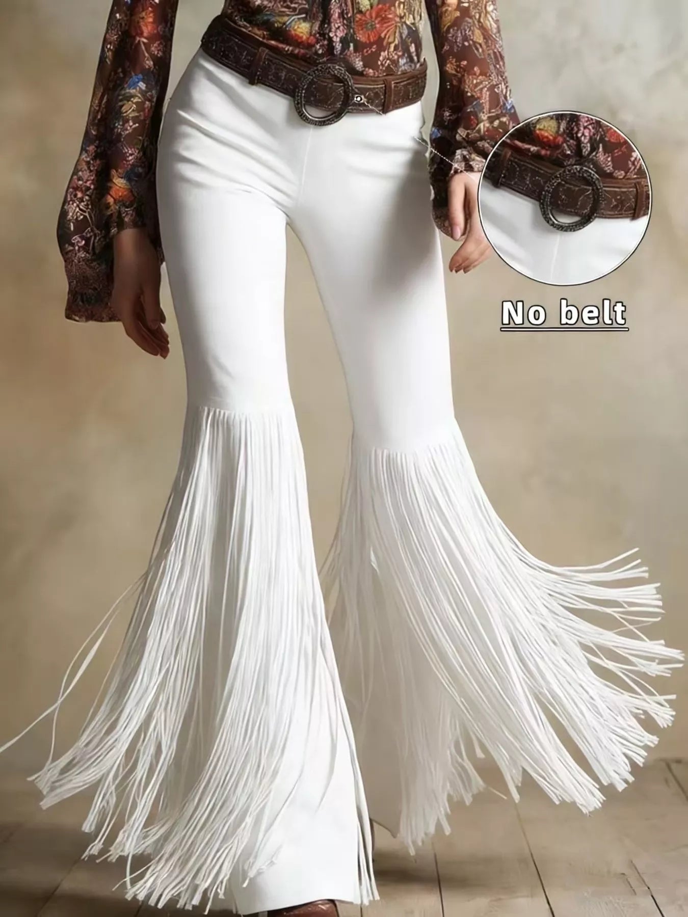 Fringe Flare Pants – view 7 | Lola Mariee
