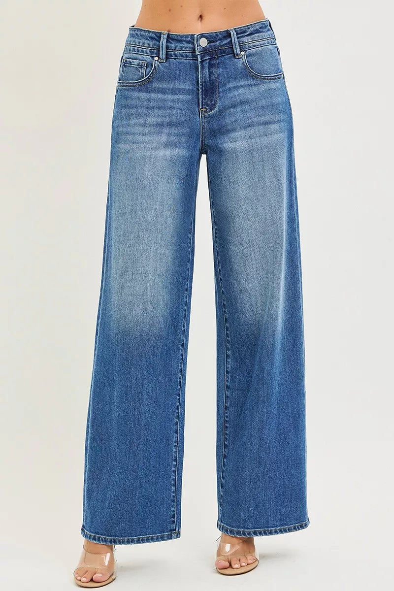 RISEN Slouchy Baggy Jeans with Pockets - women's bottoms at Lola Mariee boutique