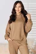 RISEN Drawstring Drop Shoulder Long Sleeve Hoodie - LOLA MARIEE | Lola Mariee