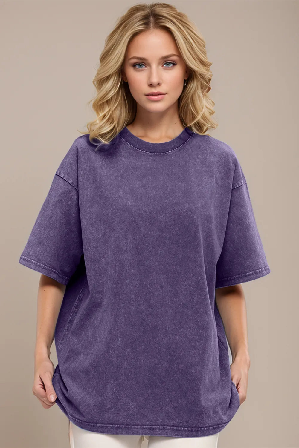 Basic Bae Round Neck Half Sleeve T-Shirt – view 7 | Lola Mariee