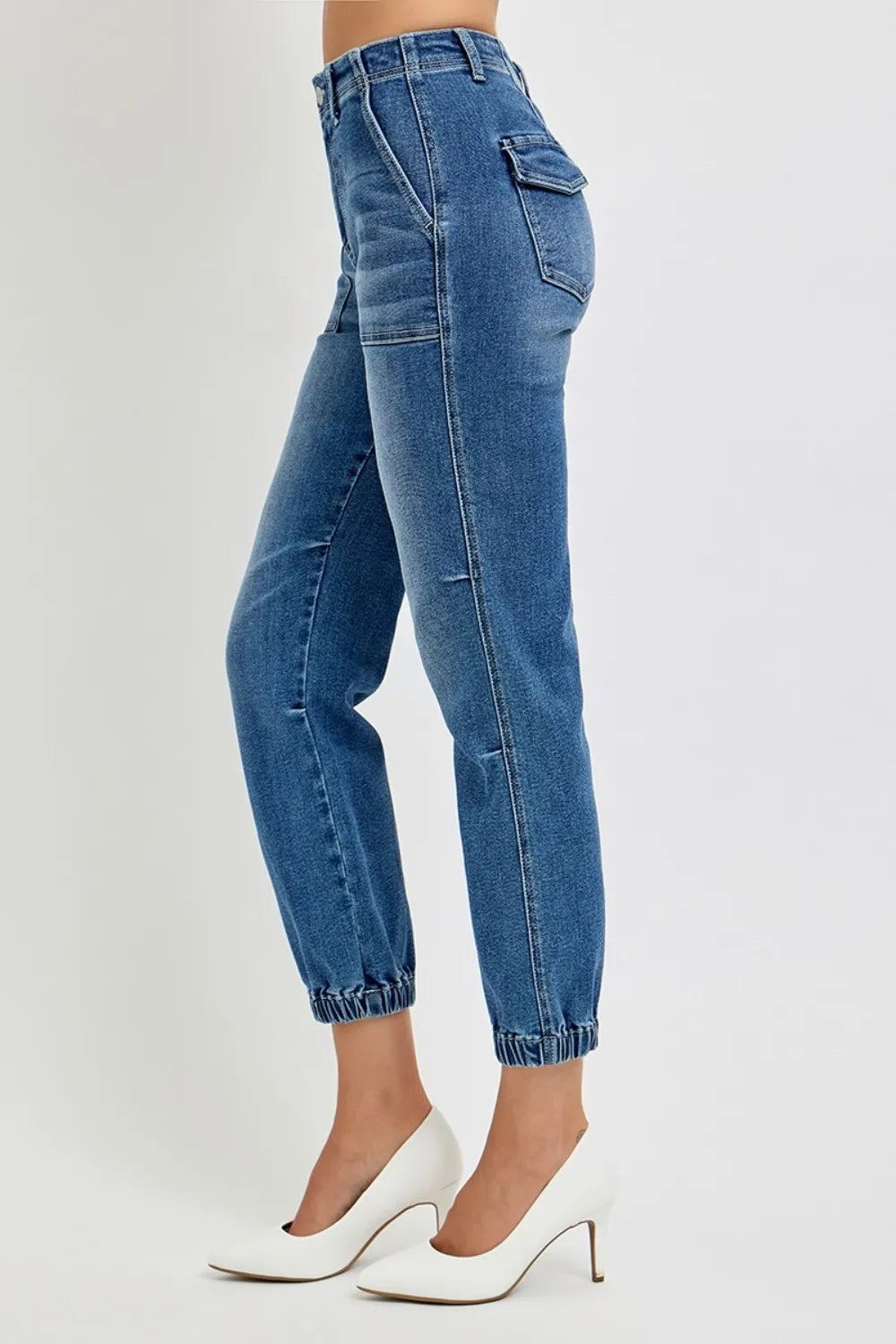 RISEN Full Size High Rise Ankle Jogger Jeans - LOLA MARIEE | Lola Mariee