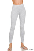 Zenana Premium Cotton Full Length Leggings - women's bottoms at Lola Mariee boutique