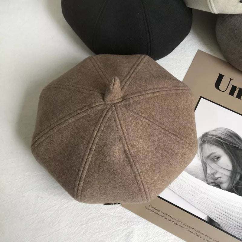 Solid Color Beret Hat – view 5 | Lola Mariee