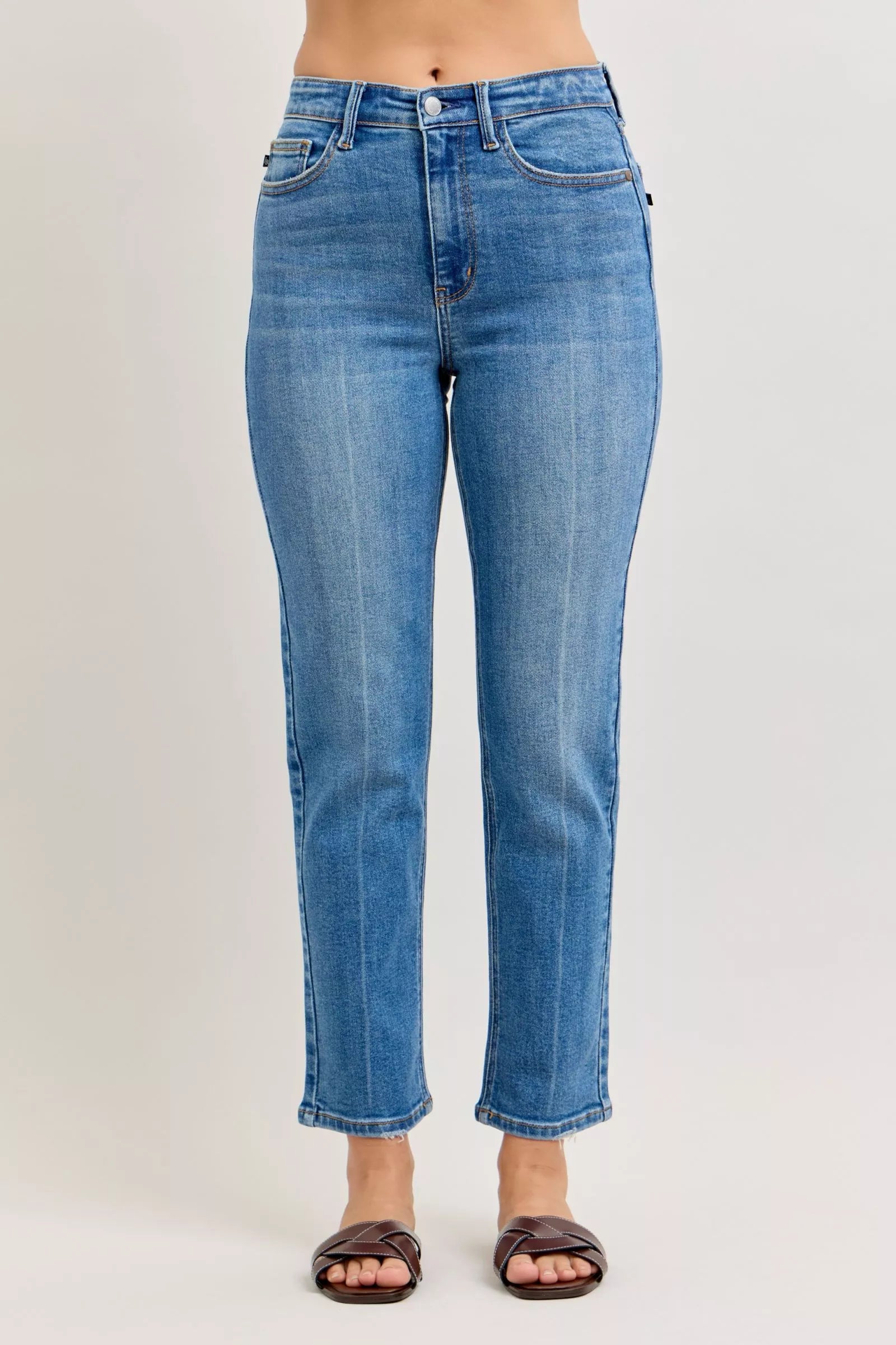Judy Blue High-Waisted Straight-Leg Jeans - women's bottoms at Lola Mariee boutique