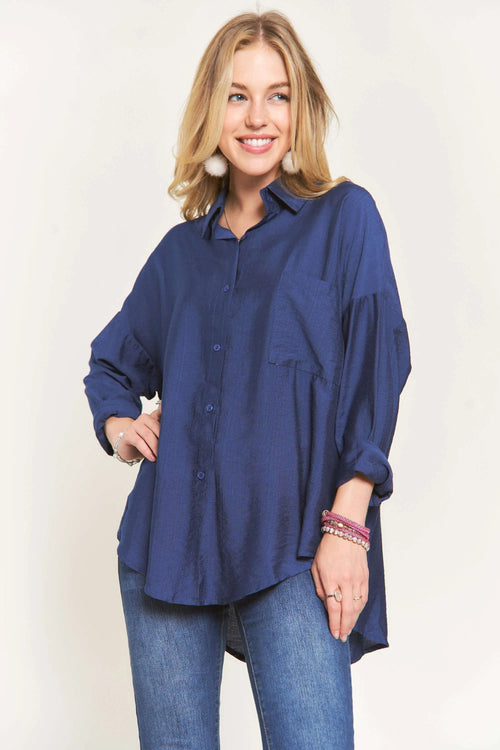 ADORA Button Down Linen Shirt | Lola Mariee