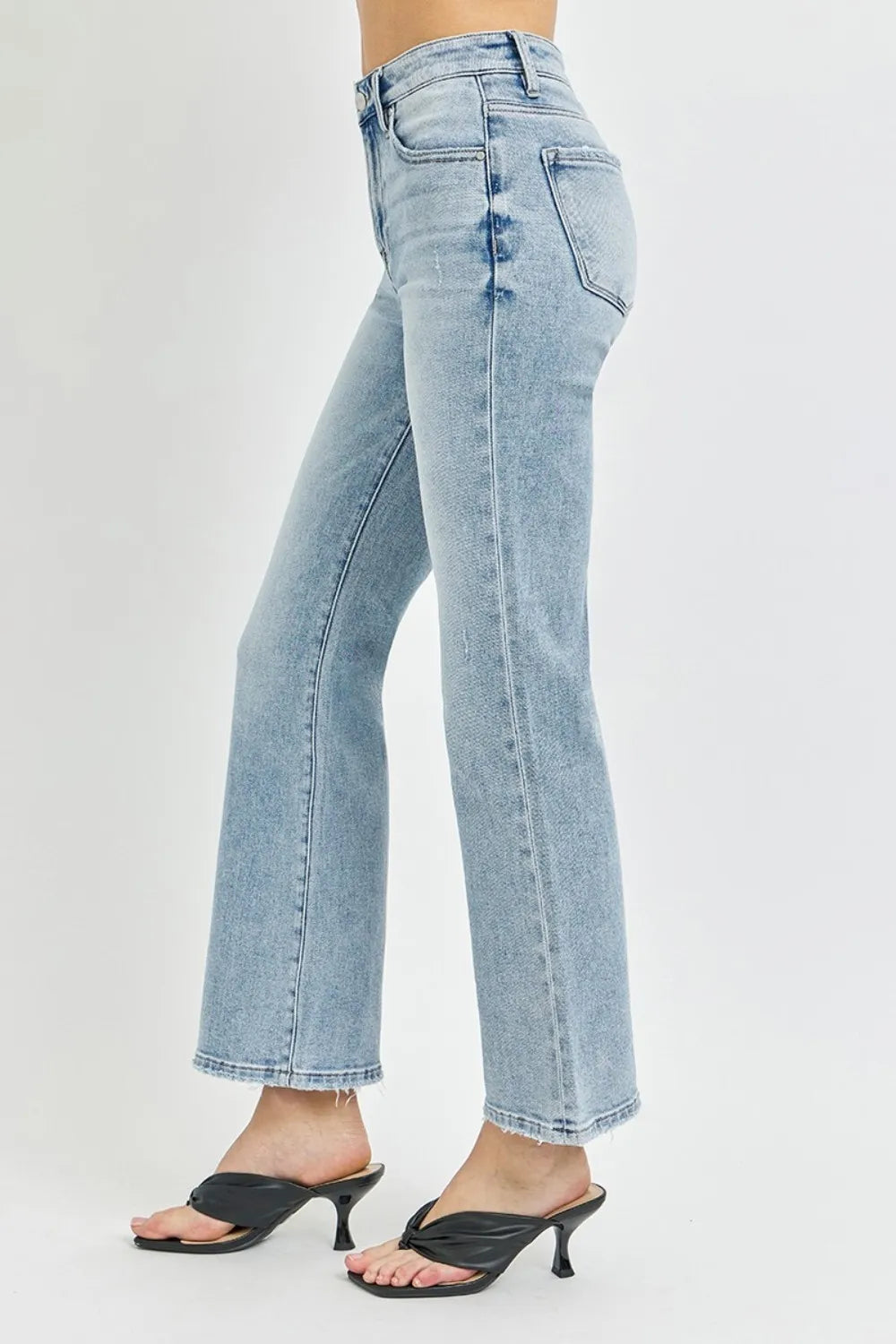 RISEN Full Size High Rise Ankle Flare Jeans - LOLA MARIEE | Lola Mariee