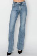 RISEN Full Size Mid Rise Bootcut Jeans - women's shoes at Lola Mariee boutique