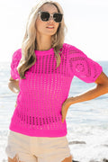 BiBi Crochet Lace Top With Puff Sleeves - Trendsi | Lola Mariee