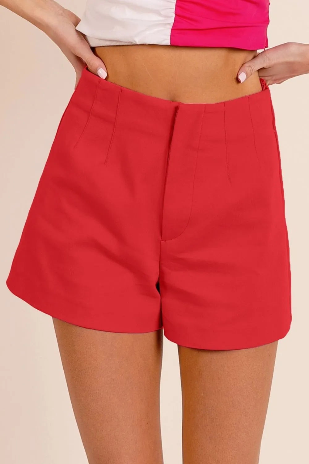 BiBi Bandless Tailored Shorts - Trendsi | Lola Mariee