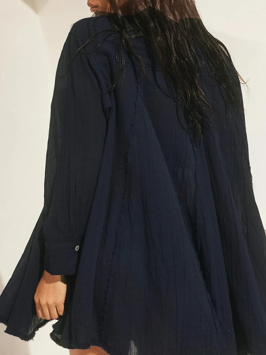 Textured Button-Down Shirt Dress - Trendsi | Lola Mariee