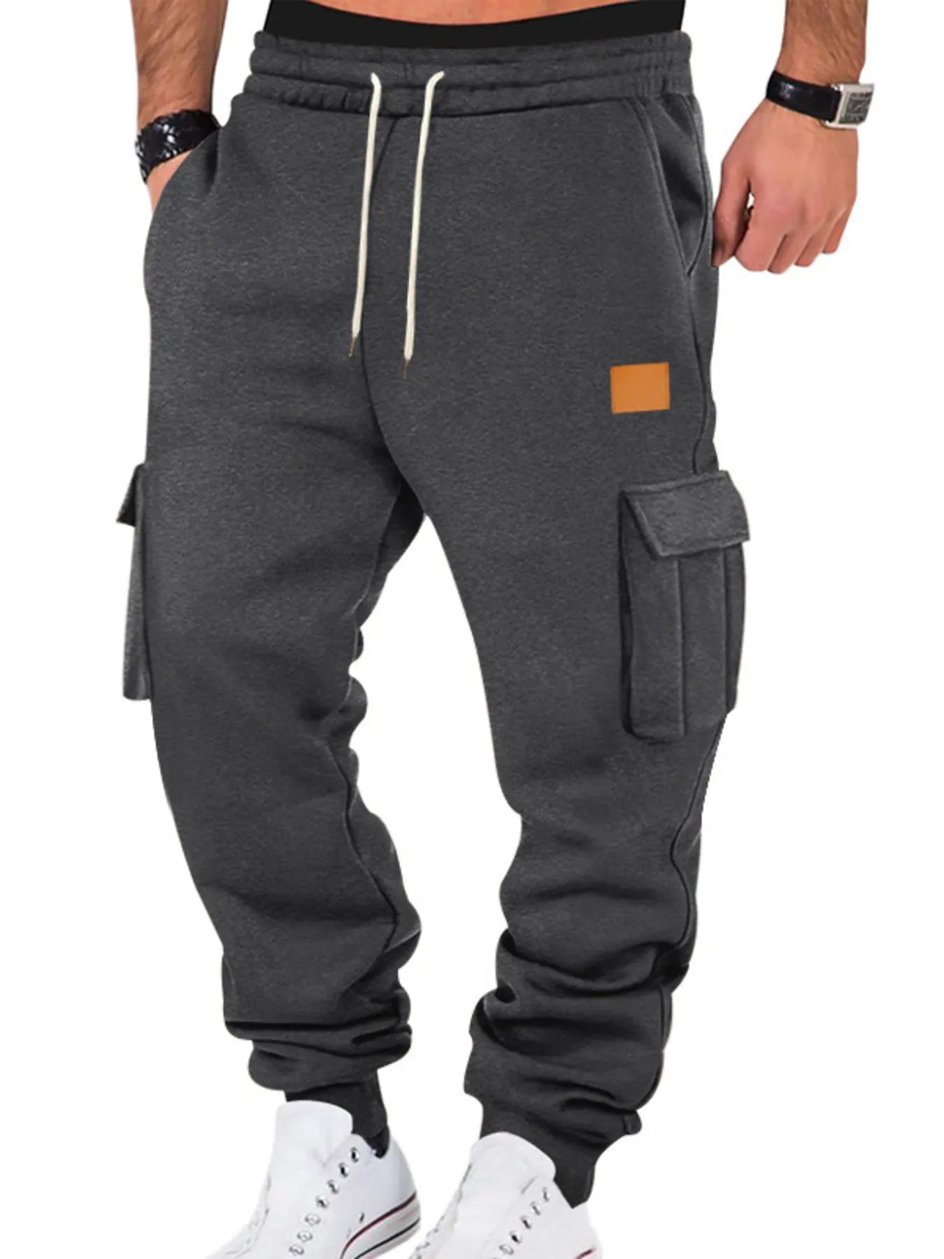 Men's Full Size Drawstring Cargo Jogger Pants Plus Size – view 9 | Lola Mariee