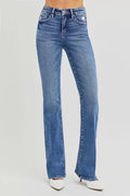 RISEN Full Size Tummy Control High Rise Straight Jeans Plus Size - women's bottoms at Lola Mariee boutique