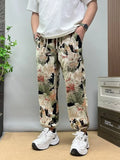 Men's Plus Size Drawstring Printed Joggers - women's jewelry at Lola Mariee boutique