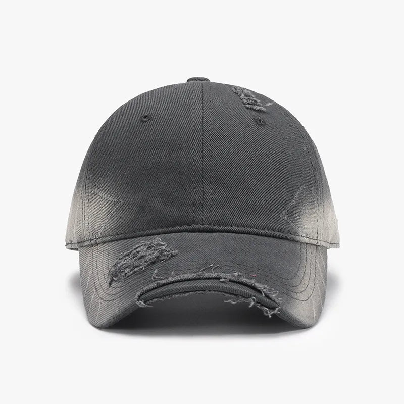 Distressed Adjustable Cotton Hat – view 7 | Lola Mariee