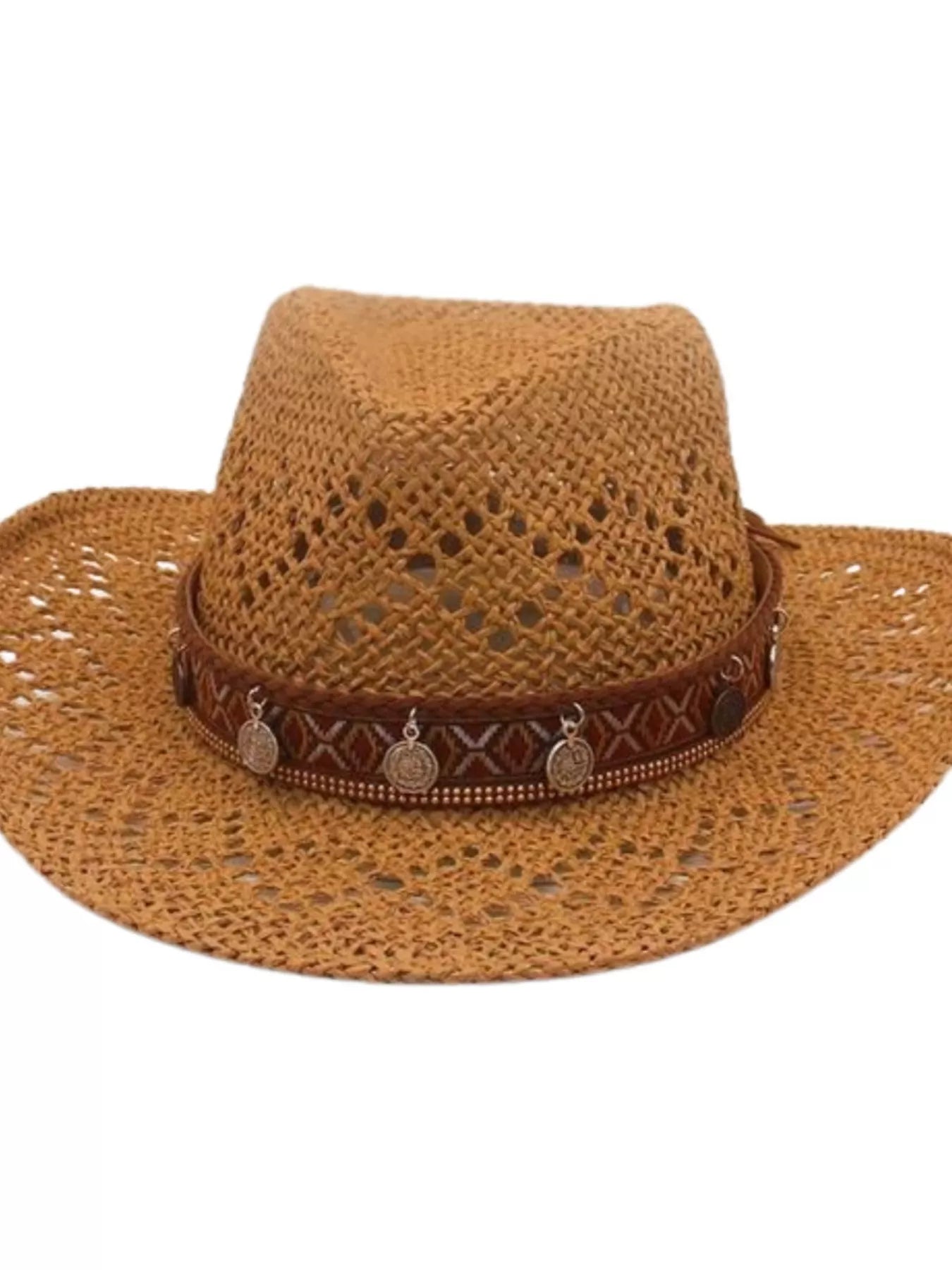 Boho Woven Cowboy Hat – view 7 | Lola Mariee