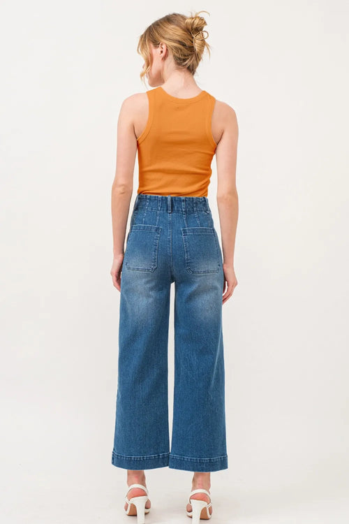And The Why Bat Embroidered Ribbed Tank – view 2 | Lola Mariee