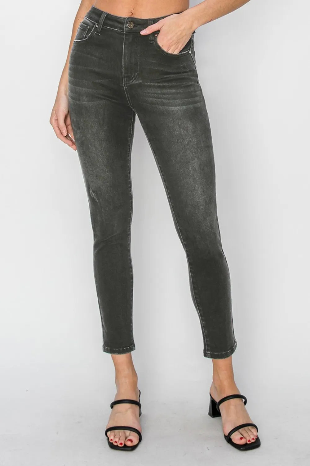 RISEN Full Size High Rise Ankle Skinny Jeans - LOLA MARIEE | Lola Mariee