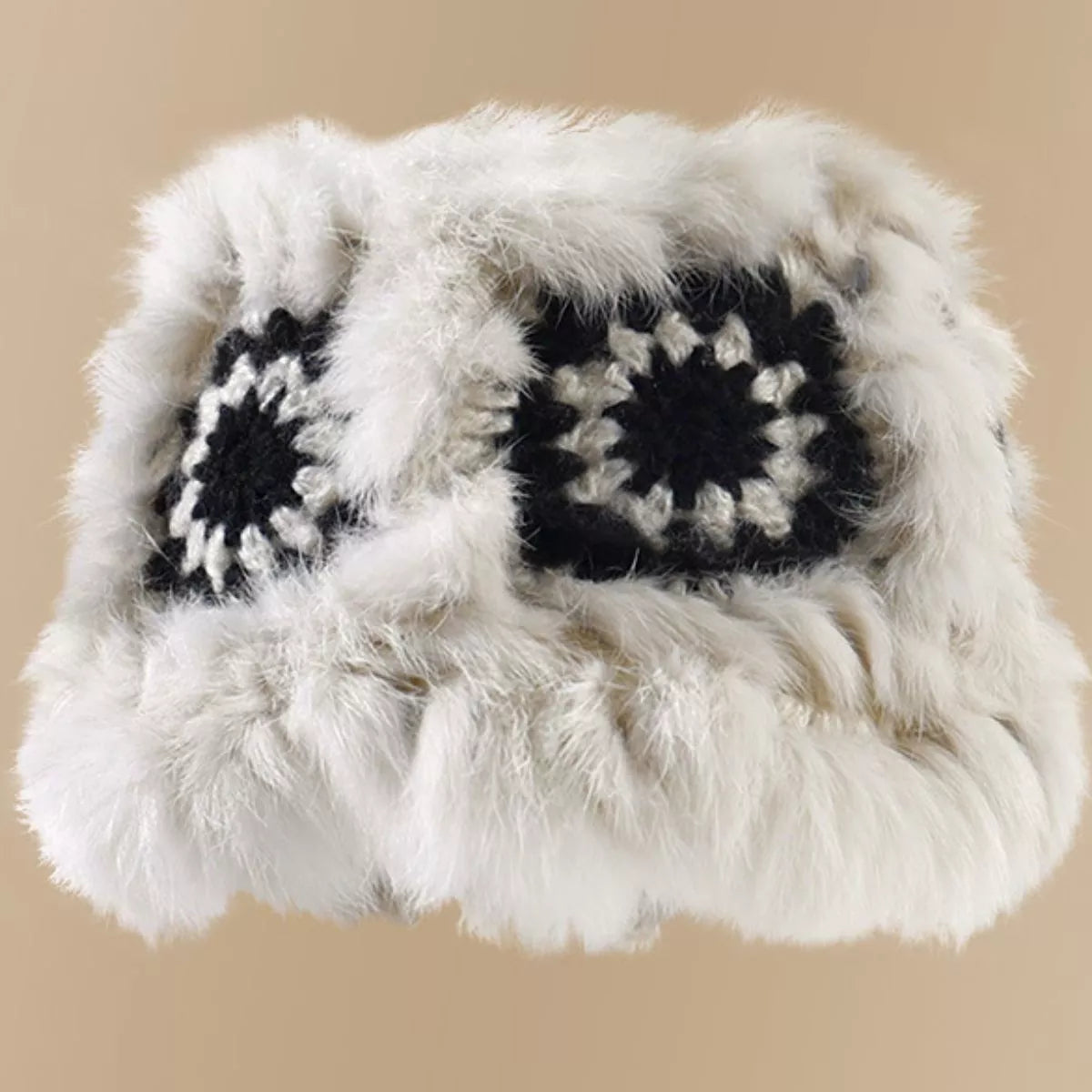 Fuzzy Crochet Bucket Hat – view 4 | Lola Mariee