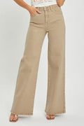 RISEN Full Size Tummy Control High Rise Wide Leg Jeans Plus Size - women's bottoms at Lola Mariee boutique