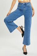 RISEN Full Size High Rise Wide Leg Jeans - women's bottoms at Lola Mariee boutique