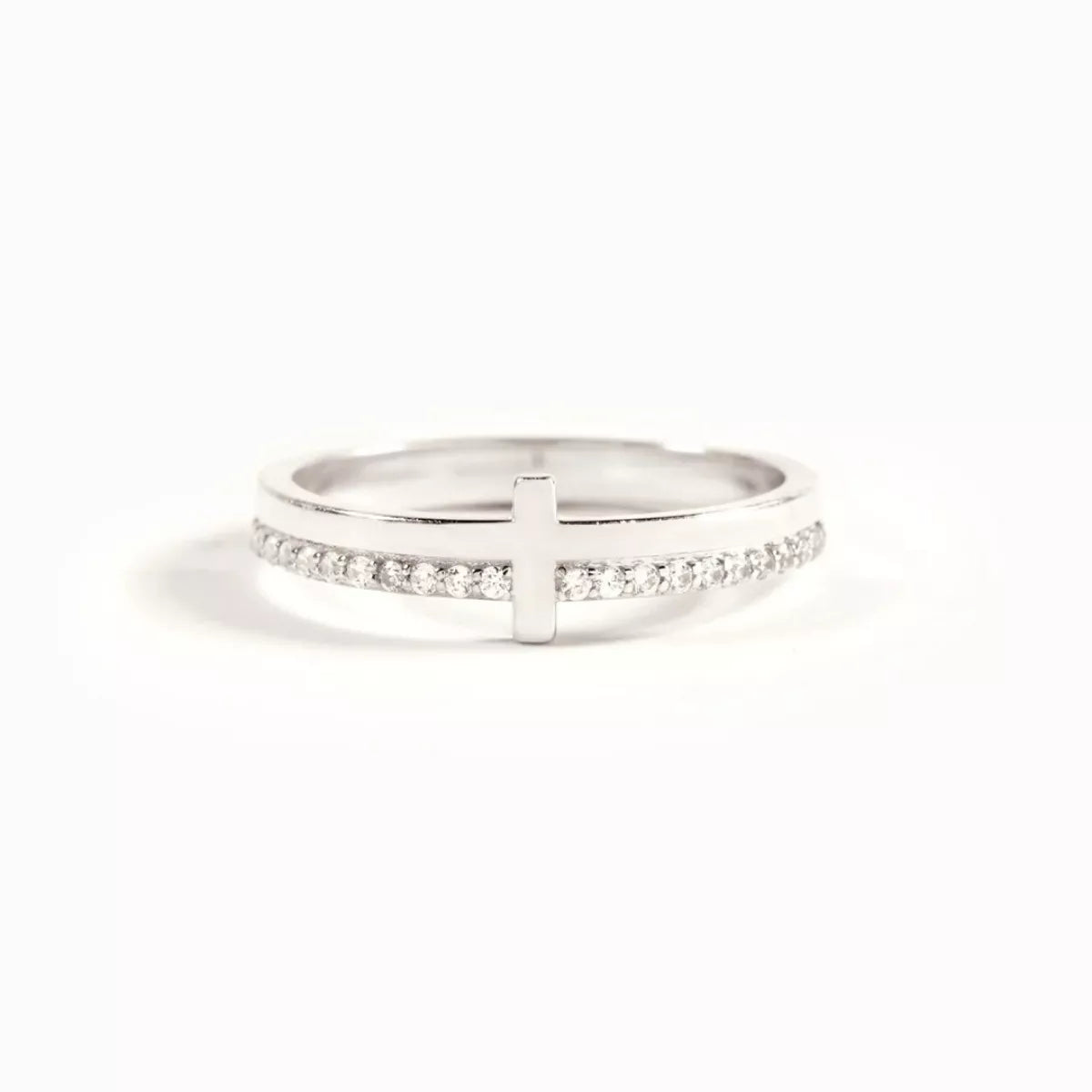 925 Sterling Silver Cross Ring – view 7 | Lola Mariee
