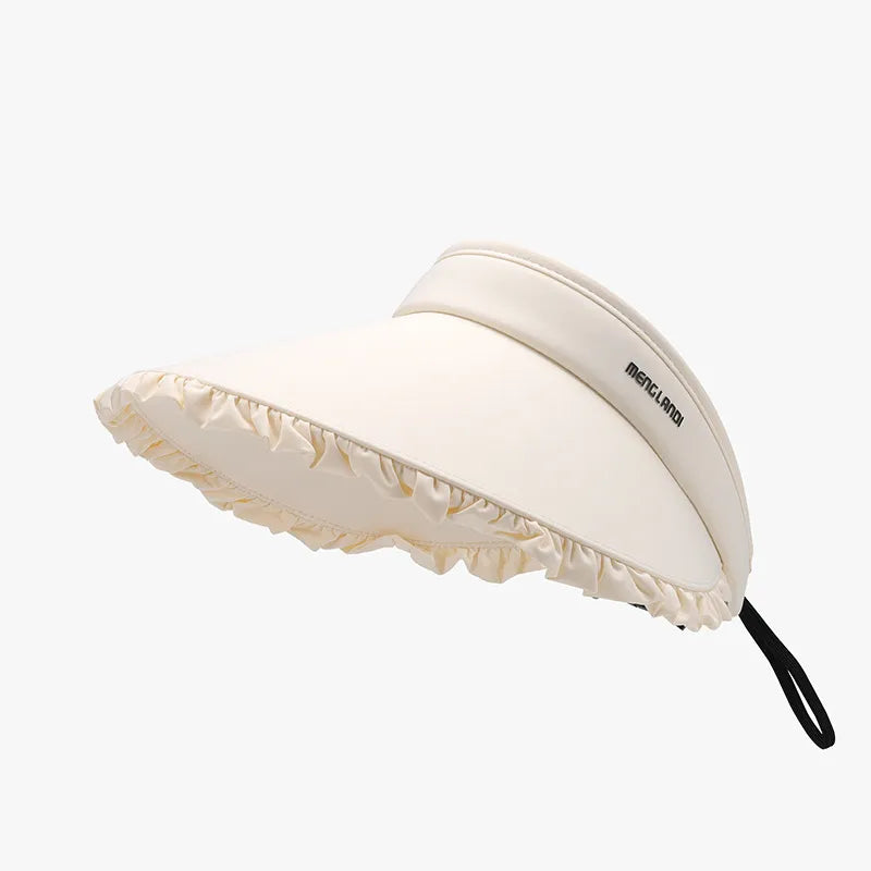 Frill Adjustable Ice Silk Sun Hat – view 6 | Lola Mariee
