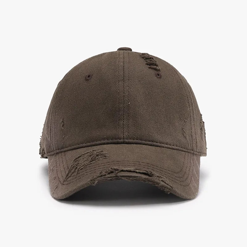 Distressed Adjustable Cotton Hat – view 8 | Lola Mariee