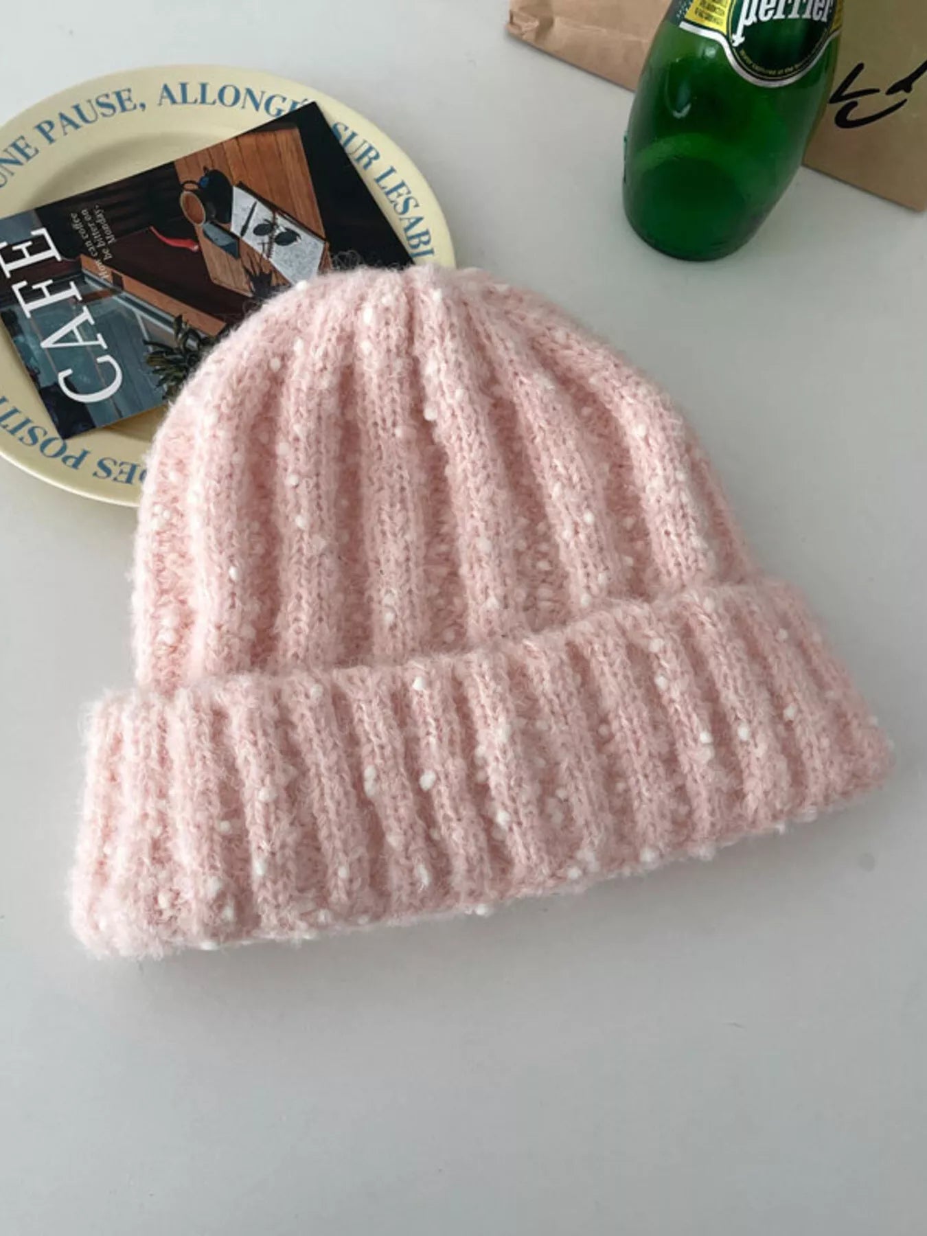 Knitted Beanie Hat – view 3 | Lola Mariee