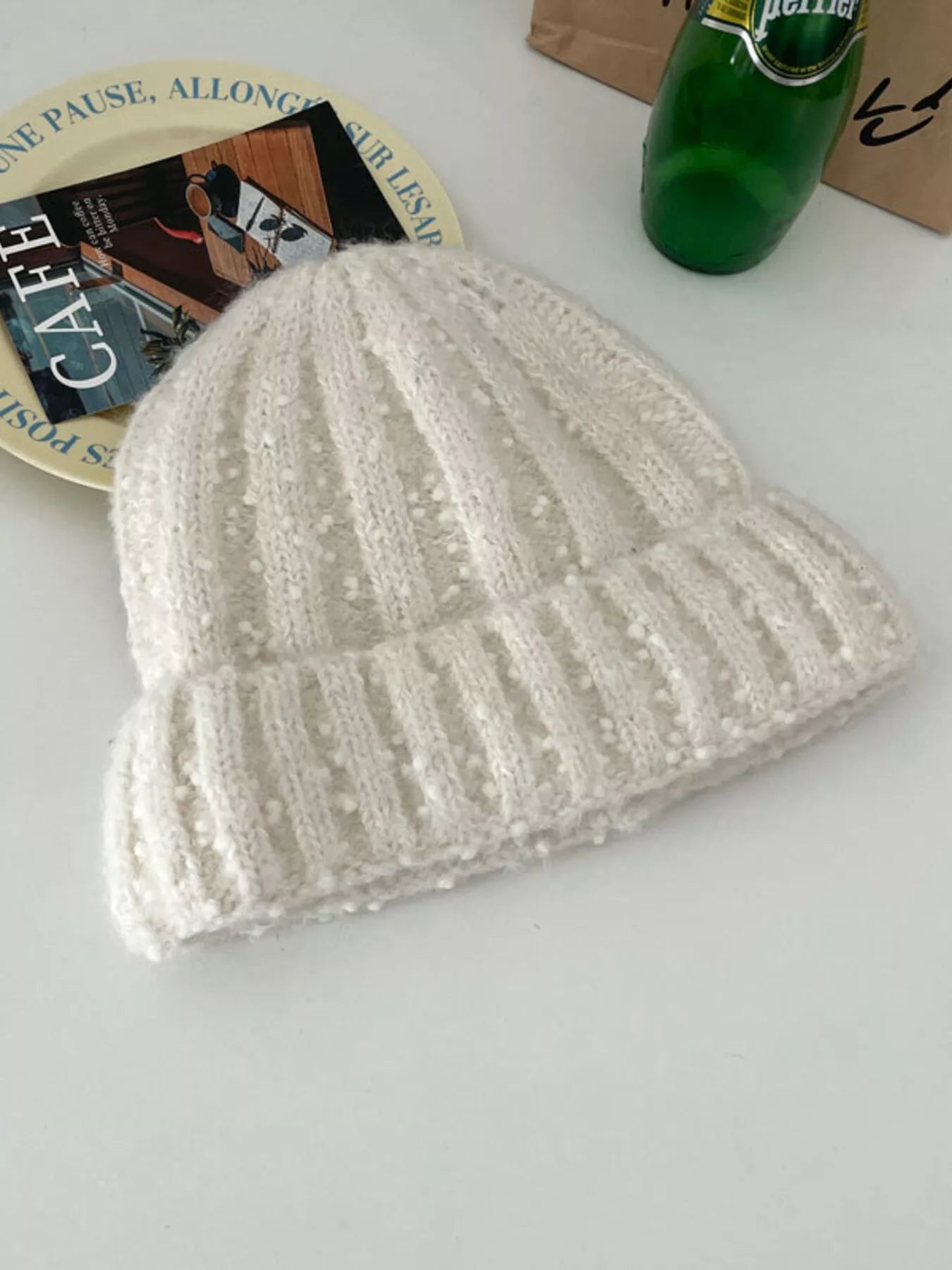 Knitted Beanie Hat – view 5 | Lola Mariee