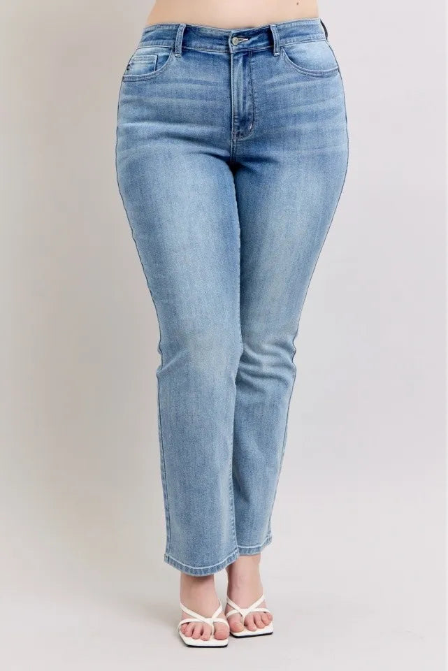 Judy Blue Plus Size High Waist Dad Jeans - women's bottoms at Lola Mariee boutique