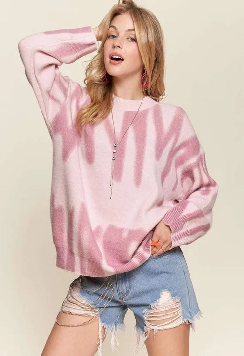 ADORA Drop Shoulder Graffiti Sweater | Lola Mariee